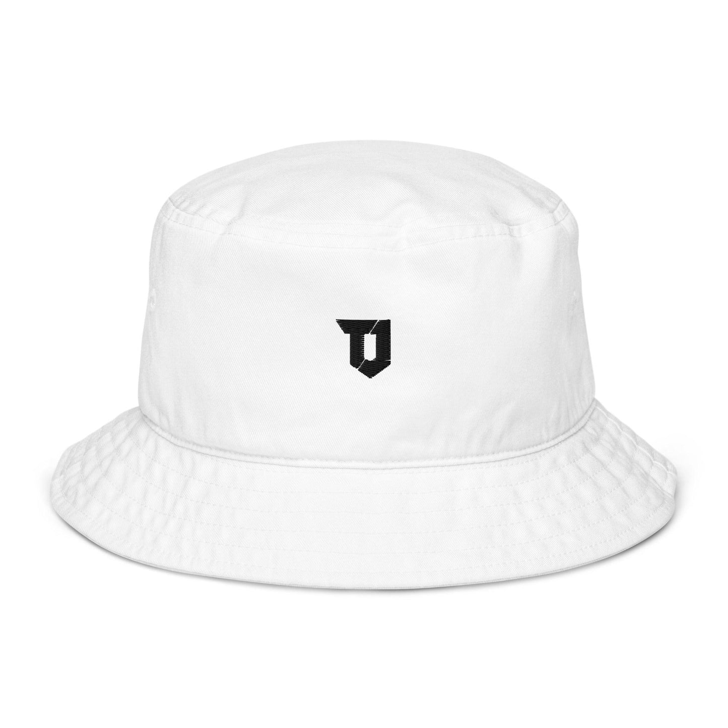TimothyJames Organic Bucket Hat White/Black - TimothyJames